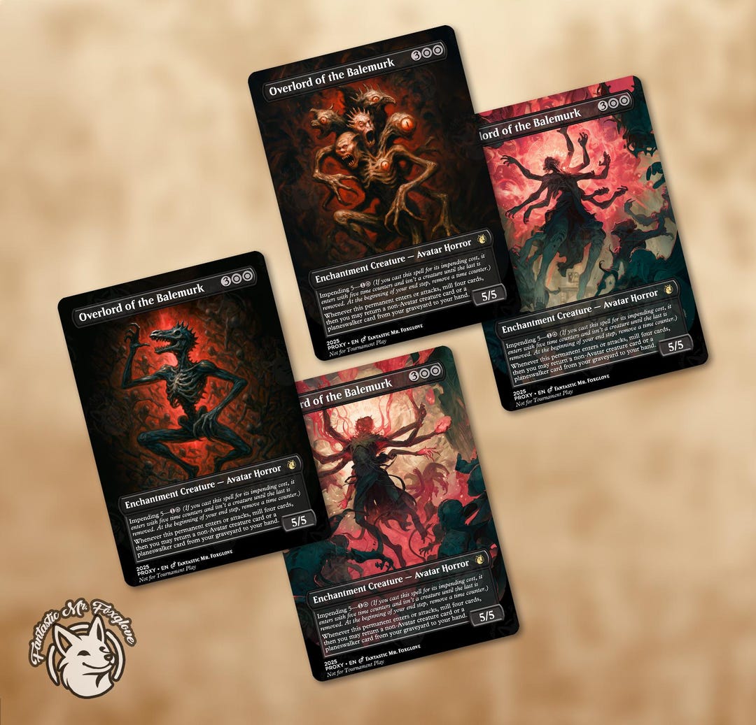 Overlord of the Balemurk | Proxy Card — Choose Your Art! - Etsy