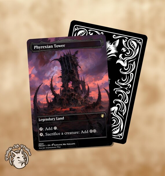 Phyrexian Tower | Proxy Card — Choose Your Art! - Etsy