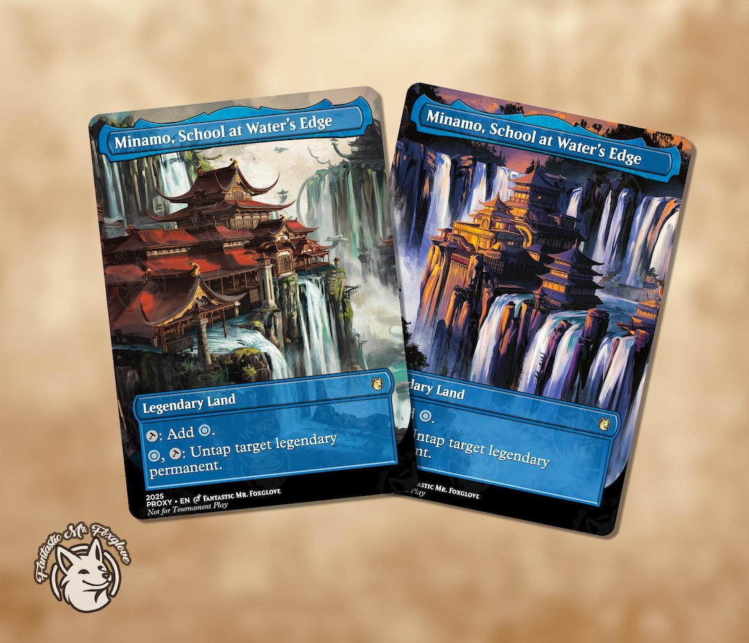 Minamo, School at Water's Edge | Proxy Card — Choose Your Art! - Etsy
