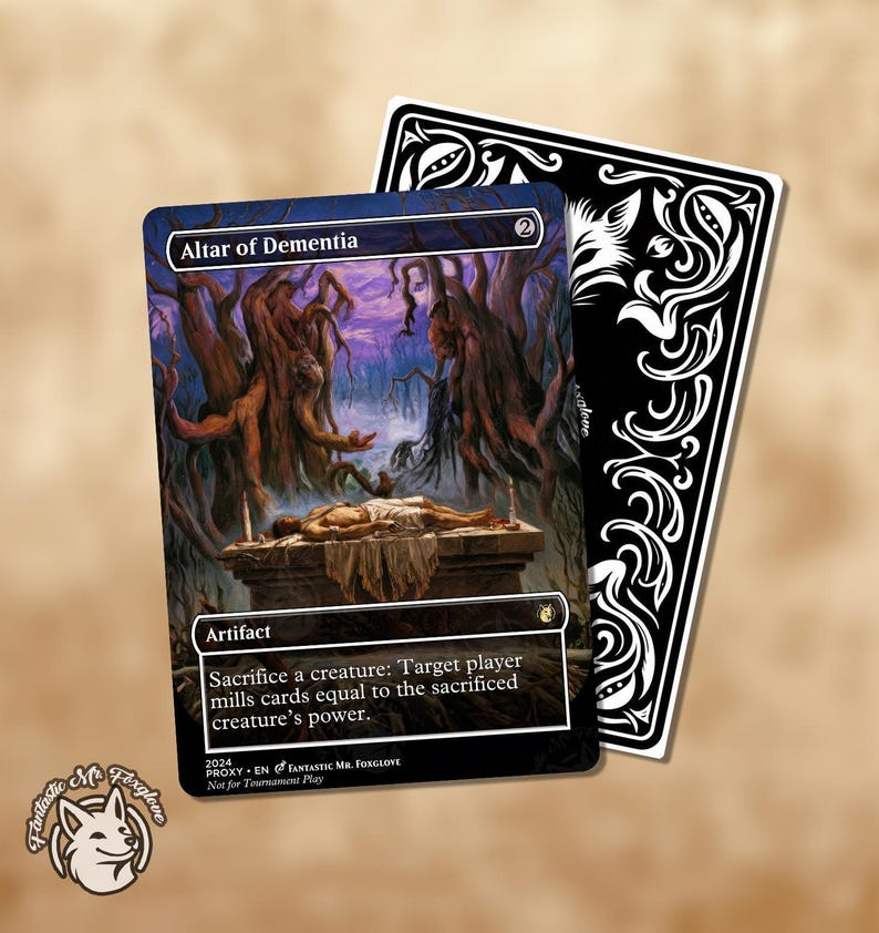 3 Combo Altars | Proxy Cards — Ashnod's Altar, Phyrexian Altar & Altar of Dementia image 2