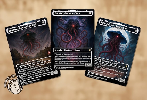 3 Emrakuls Bundle | Proxy Cards — Emrakul the Aeons Torn, the Promised End, the World Anew