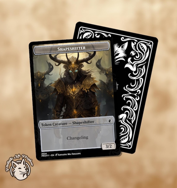 Shapeshifter Token | Proxy Card — Choose Your Art and P/t! (Note: ?/? in Image Will Be Replaced With P/t)
