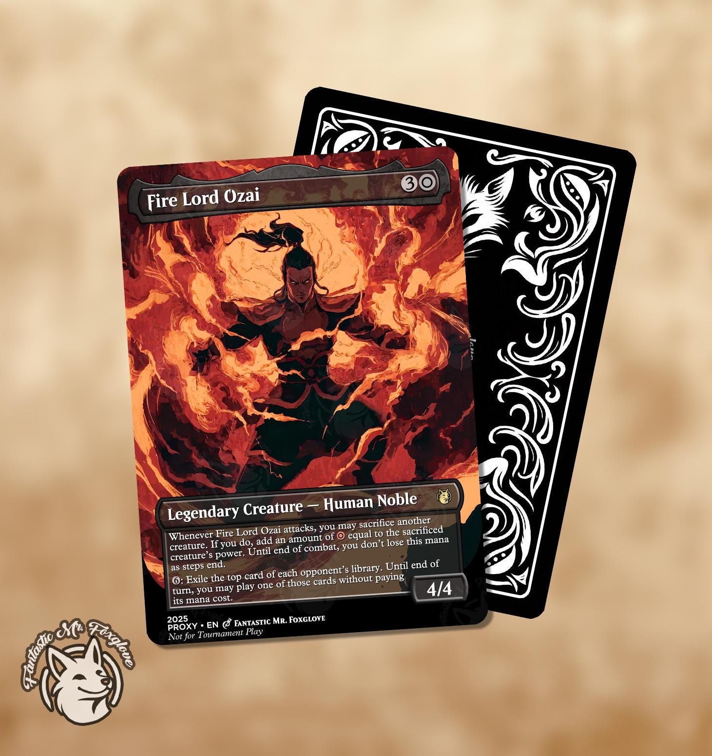 Fire Lord Ozai | Proxy Card - Etsy