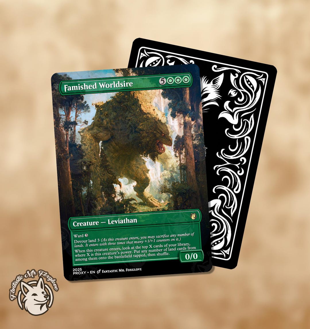 Famished Worldsire | Proxy Card - Etsy