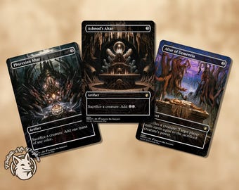 3 Combo Altars | Proxy Cards — Ashnod's Altar, Phyrexian Altar & Altar of Dementia