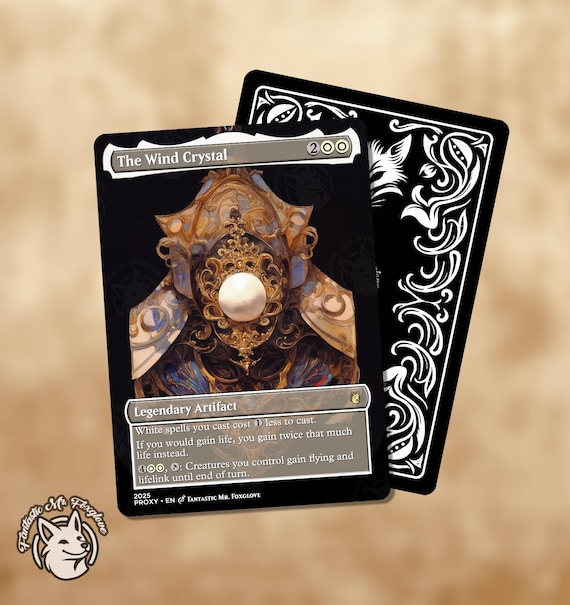 5 FF Crystals | Proxy Cards — the Water Crystal, Earth Crystal