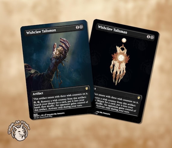 Wishclaw Talisman | Proxy Card — Choose Your Art! - Etsy