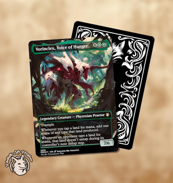 MTG 飢餓の声、ヴォリンクレックス 英語 foil ボーダーレス SLD secret