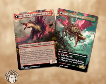 Etali, Primal Conqueror // Primal Sickness | Double-Faced Proxy Card — Choose Your Art!