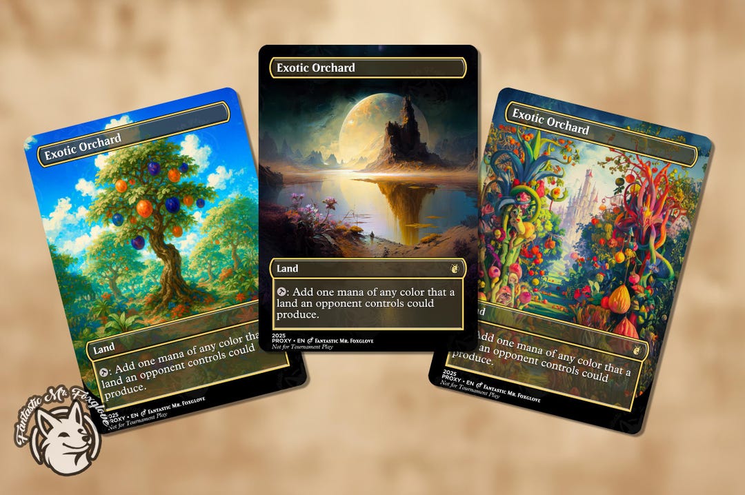 Exotic Orchard | Proxy Card — Choose Your Art! - Etsy