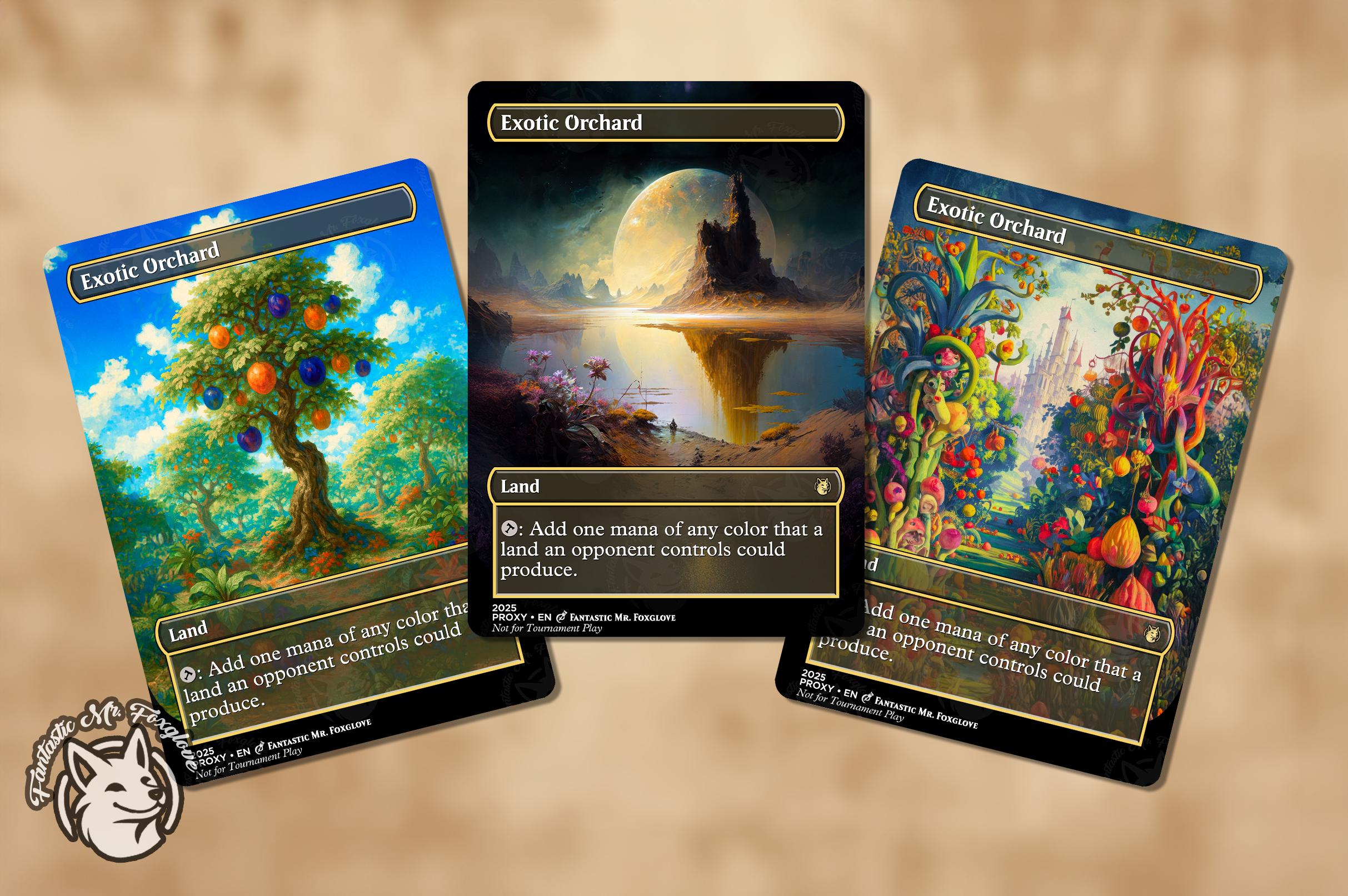 Exotic Orchard | Proxy Card — Choose Your Art! - Etsy