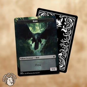 Token de Pássaro | Carta de Proxy — Corvo Negro para Rendmaw, Ninho Creaking
