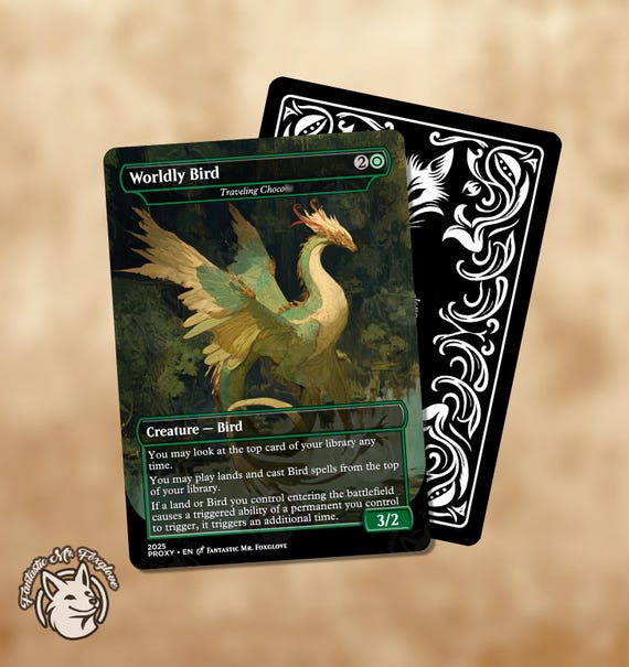 Traveling Choco | Proxy Card— Custom In-Universe Nickname Version! "Worldly Bird"