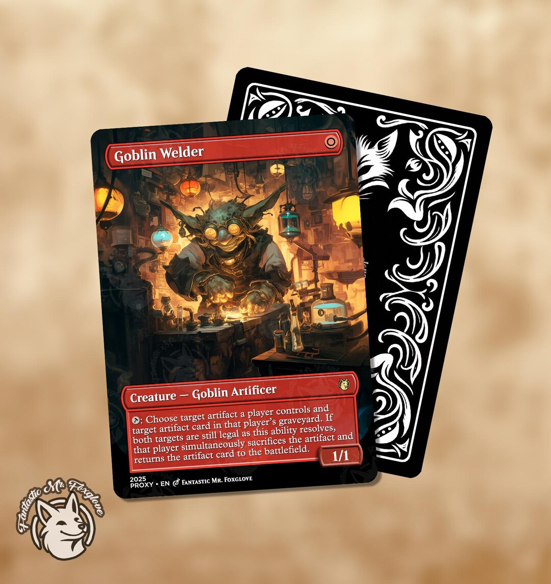 Goblin Welder | Proxy Card - Etsy