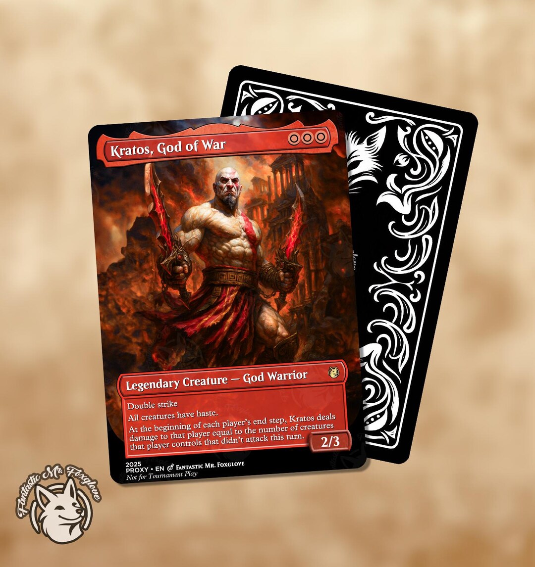 kratos mtg card Magic the Gathering Secret Lair x God of War: Norse (Non-Foil) : Toys & Games you will die for what you did that night! Kratos Mediocre MTG god card spikes