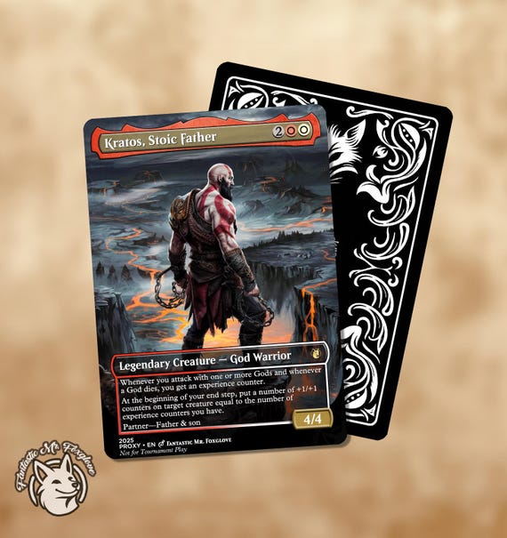 Kratos, Stoic Father & Atreus, Impulsive Son | Proxy Cards (god of War) -  Etsy