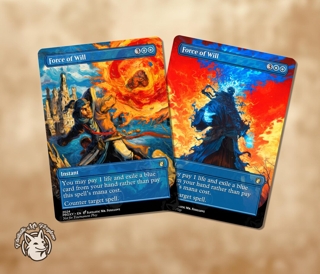 Force of Will | Proxy Card — Choose Your Art! - Etsy