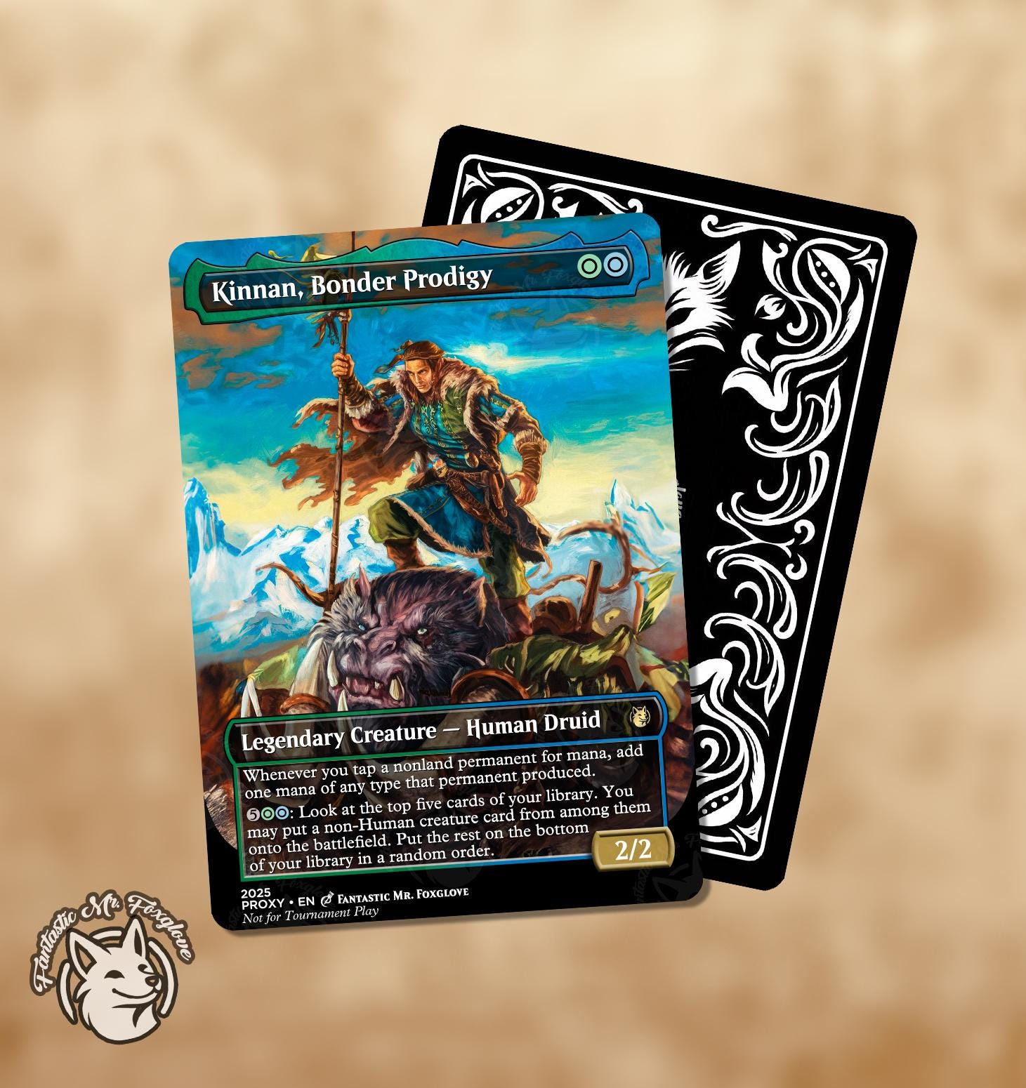 Kinnan, Bonder Prodigy | Proxy Card - Etsy