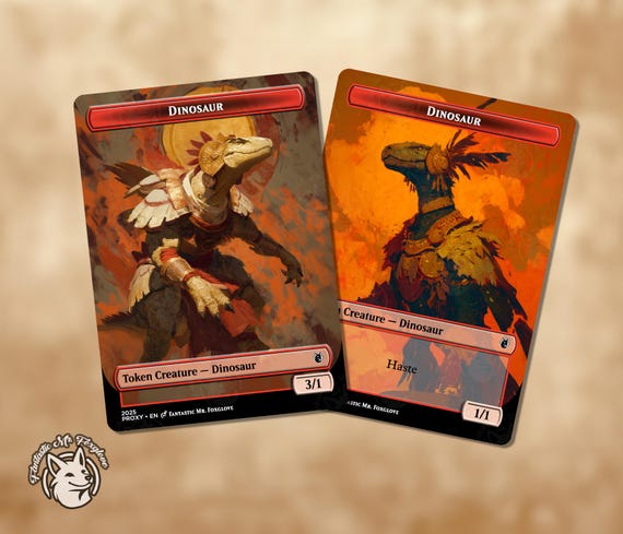 Dinosaur Token (Red) | Proxy Card