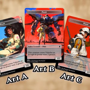 Ficha de Piloto | Cartão Proxy — Escolha sua arte!