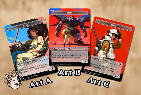 Pilot Token | Proxy Card — Choose Your Art!