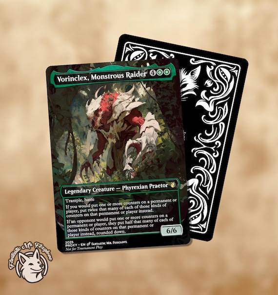 Vorinclex, Monstrous Raider | Proxy Card - Etsy Vorinclex, Monstrous Raider | Proxy Card - Etsy