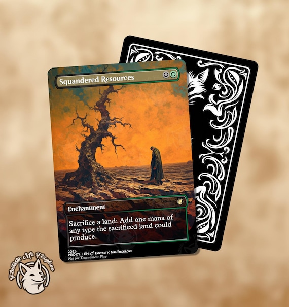 Squandered Resources | Proxy Card — Choose Your Art! - Etsy Israel