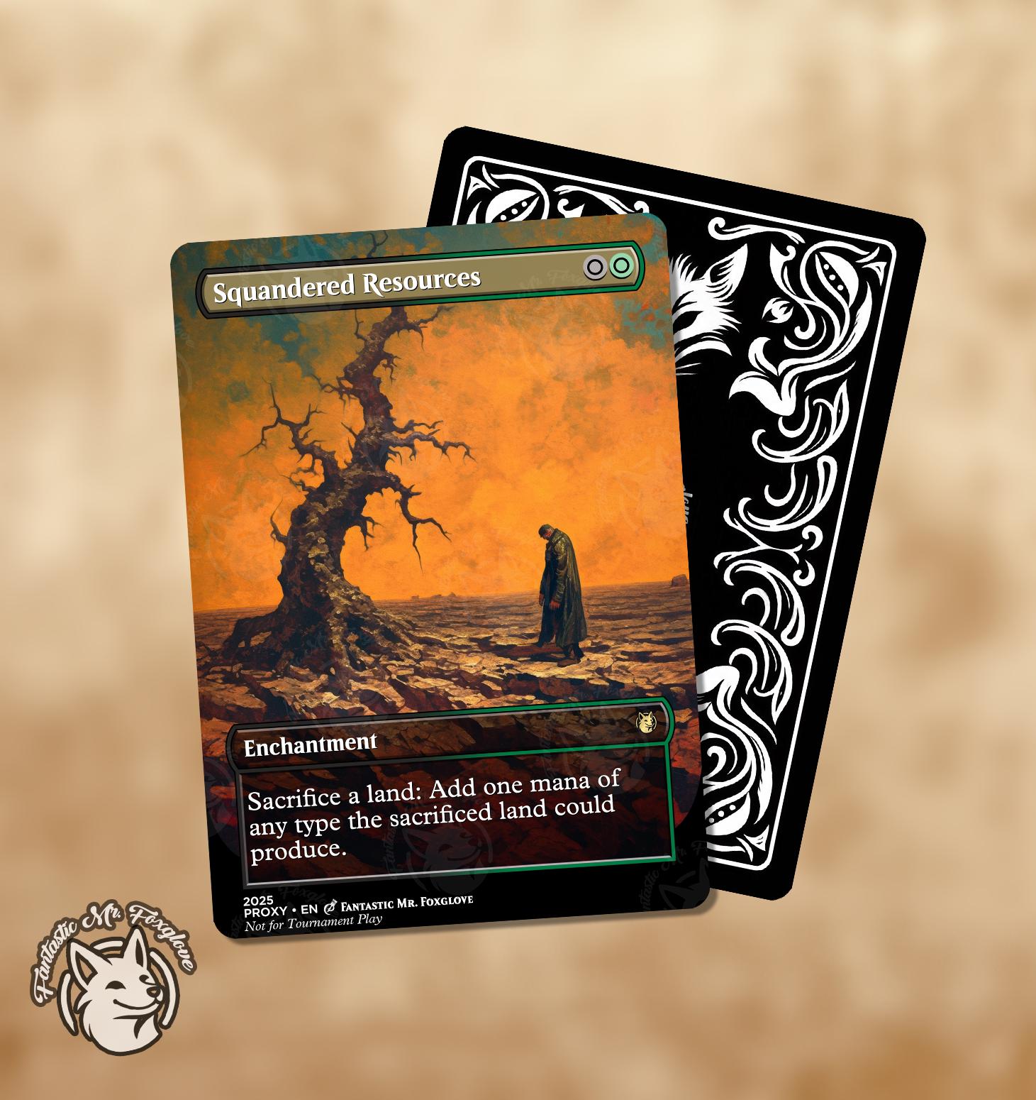 Squandered Resources | Proxy Card — Choose Your Art! - Etsy Australia