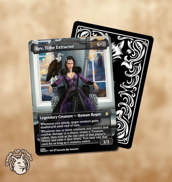 Rev, Tithe Extractor | Custom Art Proxy Card