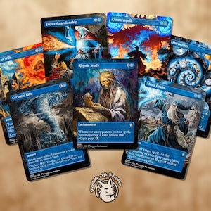7+ agrafes bleues | Cartes proxy : jusqu'à 27 cartes ! — Étude rythmique, faille cyclonique, drain de mana, force de la volonté, féroce, Remora, Oracle, etc.