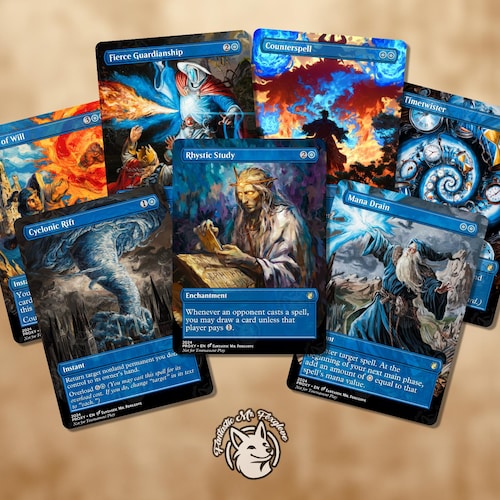 staple blue cards mtg Counterspells cEDH Proxy Staples Set  Gilded Goblet you may draw two cards. Does anyone else think this