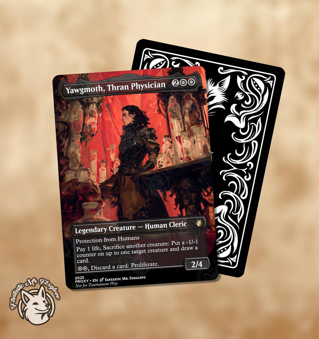 Yawgmoth, Thran Physician | Proxy Card - Etsy