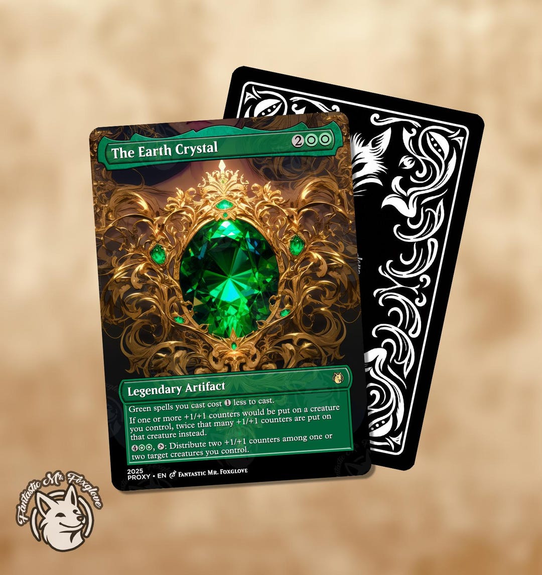 The Earth Crystal | Proxy Card - Etsy