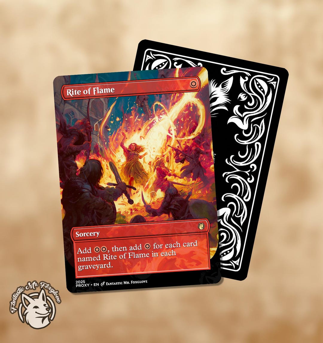 Rite of Flame | Proxy Card - Etsy