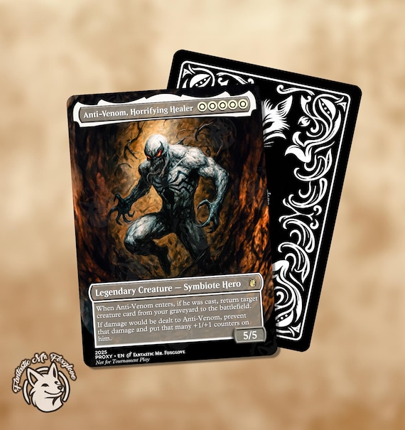 Anti-venom, Horrifying Healer | Proxy Card - Etsy