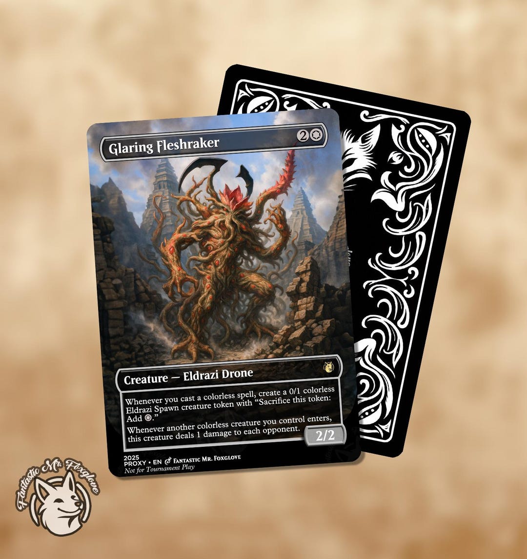 mtg uncommon card glaring fleshraker Glaring Fleshraker deals 1 damage to each opponent JAPANESE GLARING FLESHRAKER X4 Modern