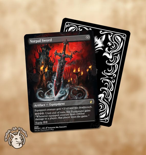 Vorpal Sword | Proxy Card — Choose Your Art! - Etsy