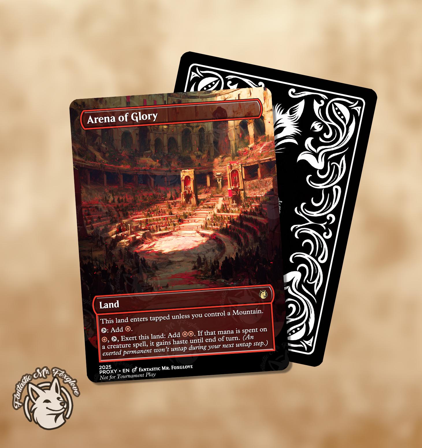 Arena of Glory | Proxy Card - Etsy