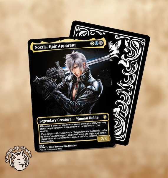 Noctis, Heir Apparent | Proxy Card - Etsy Noctis, Heir Apparent | Proxy Card - Etsy