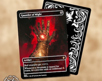 Gauntlet of Might (custom Card Alternate Art) - Etsy