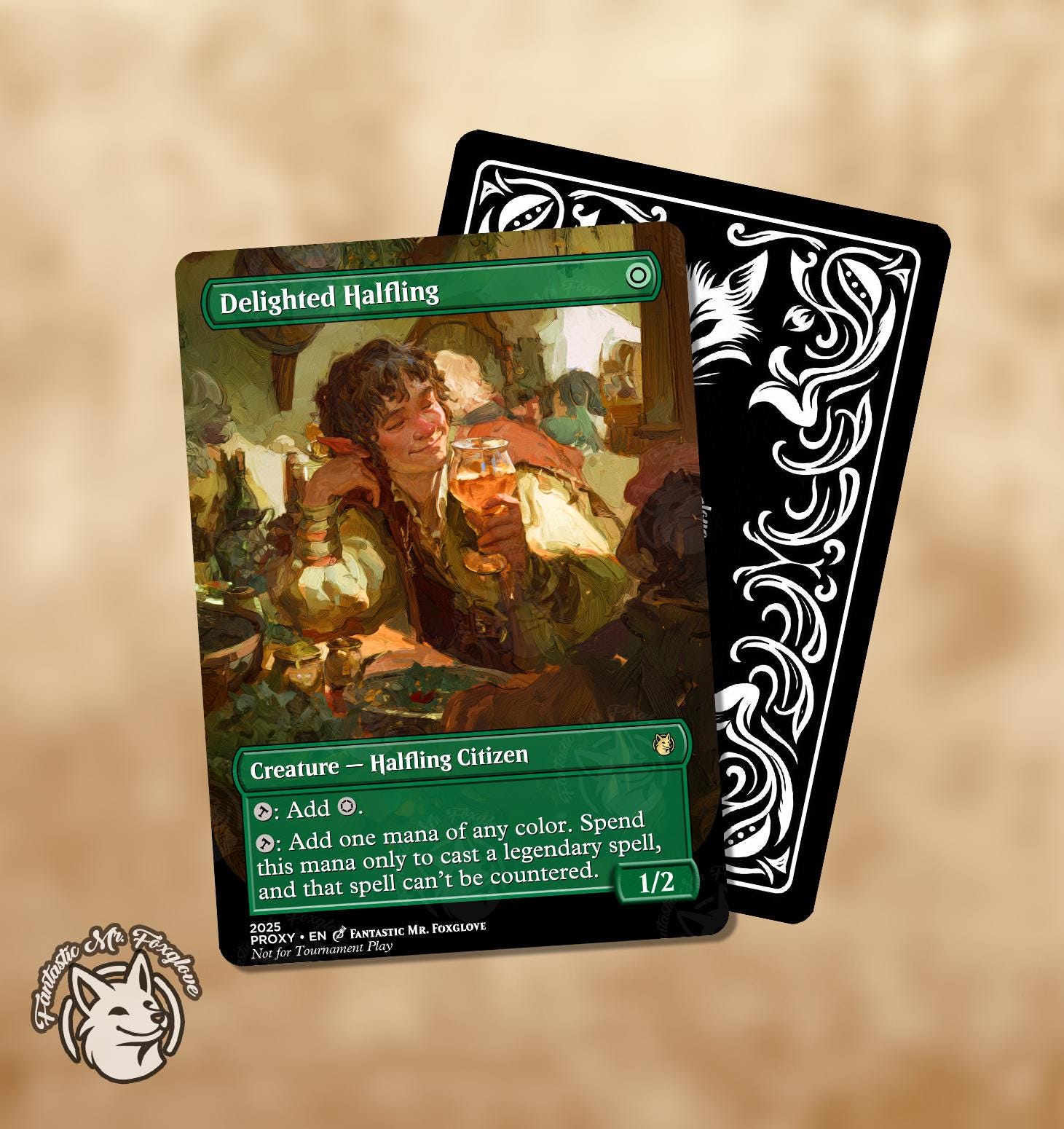 mtg halfling cards Magic the Gathering Lord of the Rings Delighted Halfling LTR #158 Trad –  Rotterdam Comics