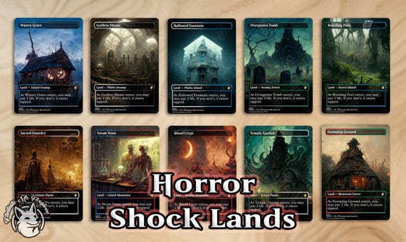 10 Shock Lands | Proxy Cards