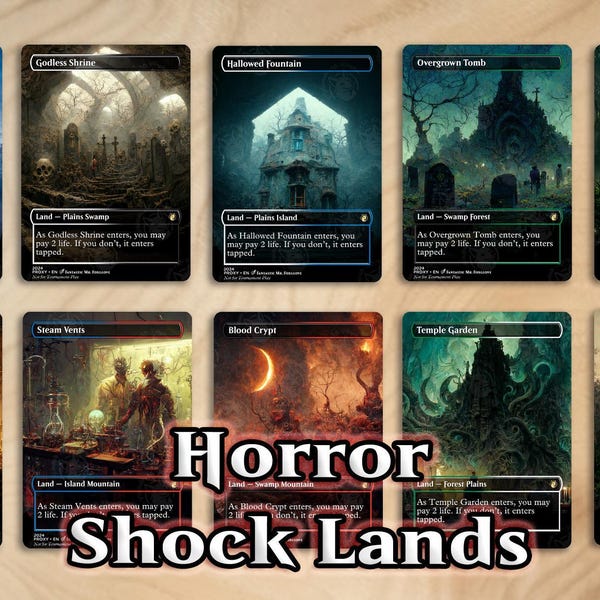 10 Shock Lands | Karty zastępcze