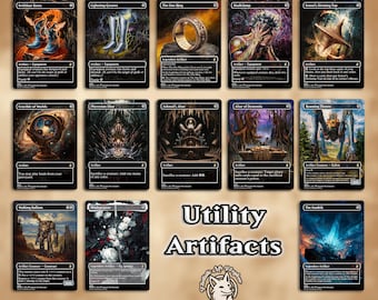 13 Utility Artifact Staples | Proxy Cards — Crucible, Roaming Throne, Greaves, Top, Skullclamp, The Ozolith, Shadowspear, etc