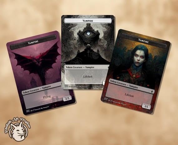 Vampire Token | Proxy Cards (Choose Your Art and P/T!)