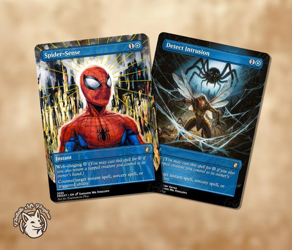 Spider-sense and Detect Intrusion | Proxy Cards - Etsy