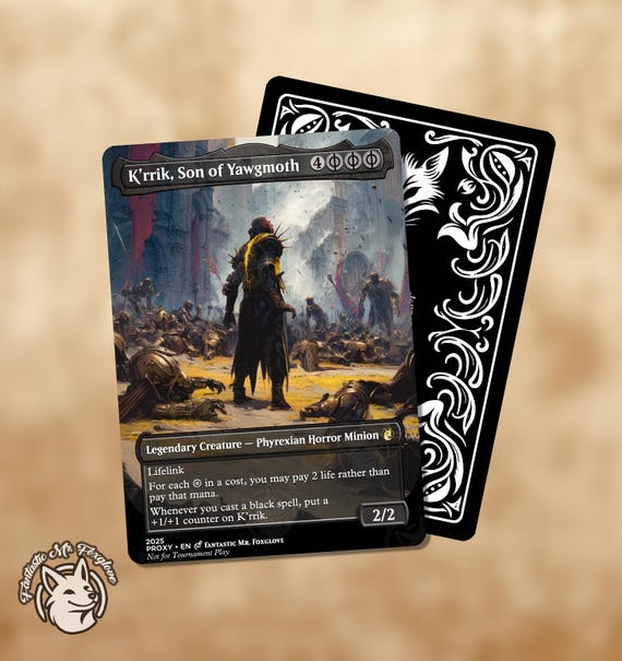 K'rrik, Son of Yawgmoth | Proxy Card - Etsy