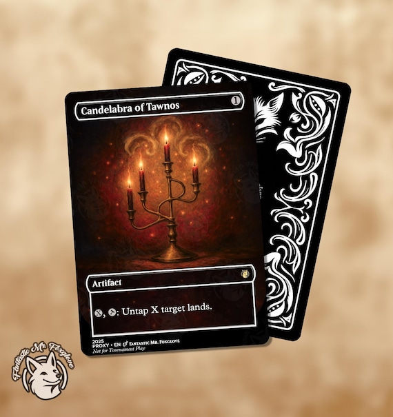 Candelabra of Tawnos - アーティファクトカード　SP Candelabra of Tawnos | Proxy Card - Etsy