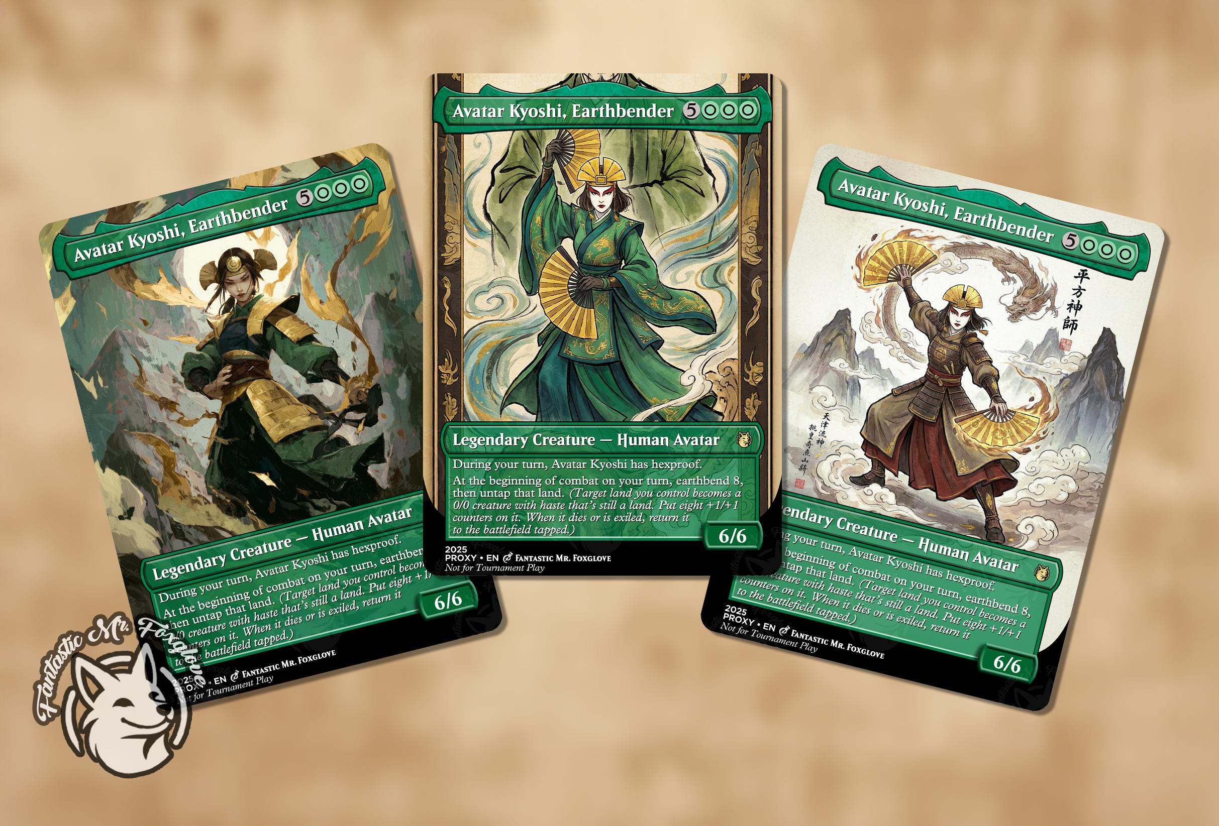 Avatar Kyoshi, Earthbender | Proxy Card — choose Your Art! - Etsy