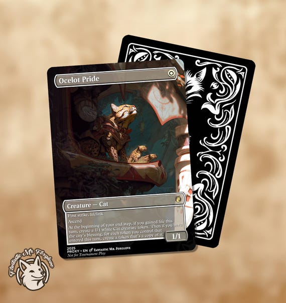 Ocelot Pride | Proxy Card — choose Your Art! - Etsy